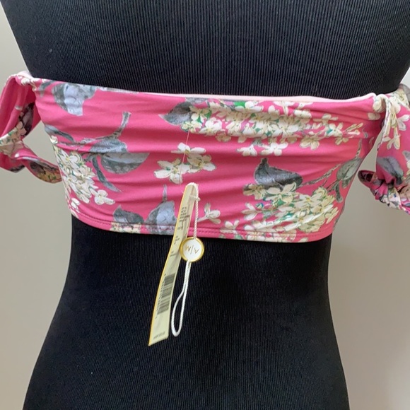 Antonio Melani Pink Floral Bikini Top - Picture 3 of 5